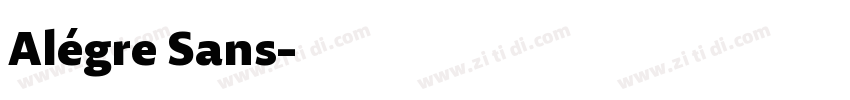 Alégre Sans字体转换